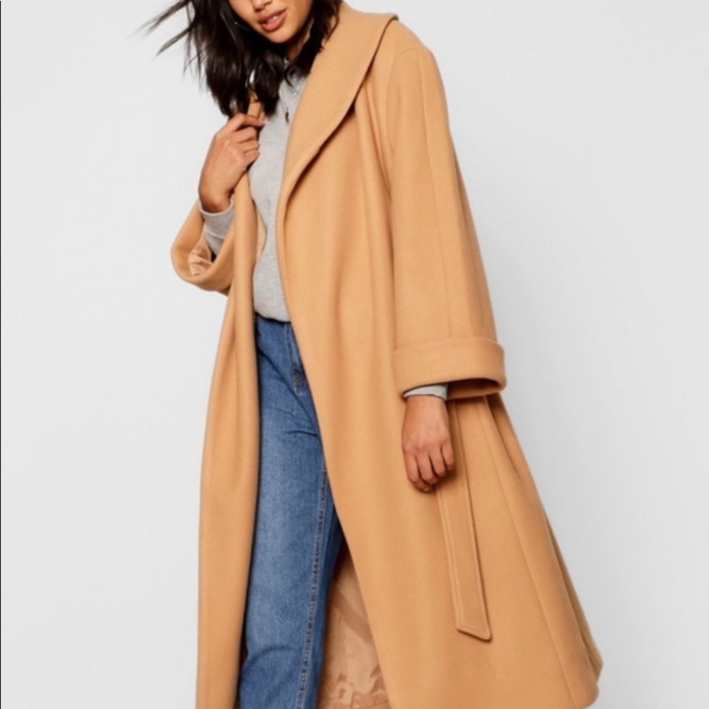 Oversized belted coat